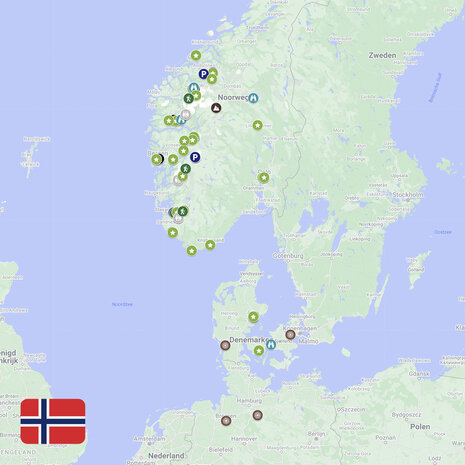Download • Digitale kaart • De Wereld Zien • Roadtrip naar de Noorse fjorden